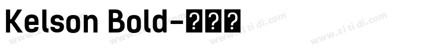 Kelson Bold字体转换